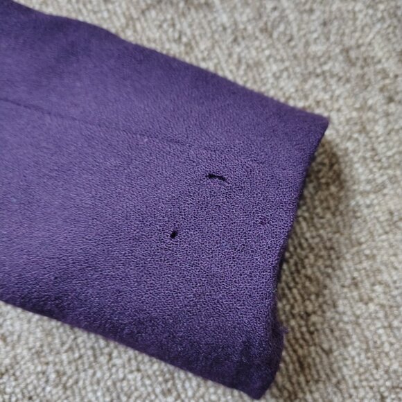 VINTAGE HARVE BENARD Trench Coat Women Petite 4P Wool Classic Tailored Flawed - Picture 7 of 12